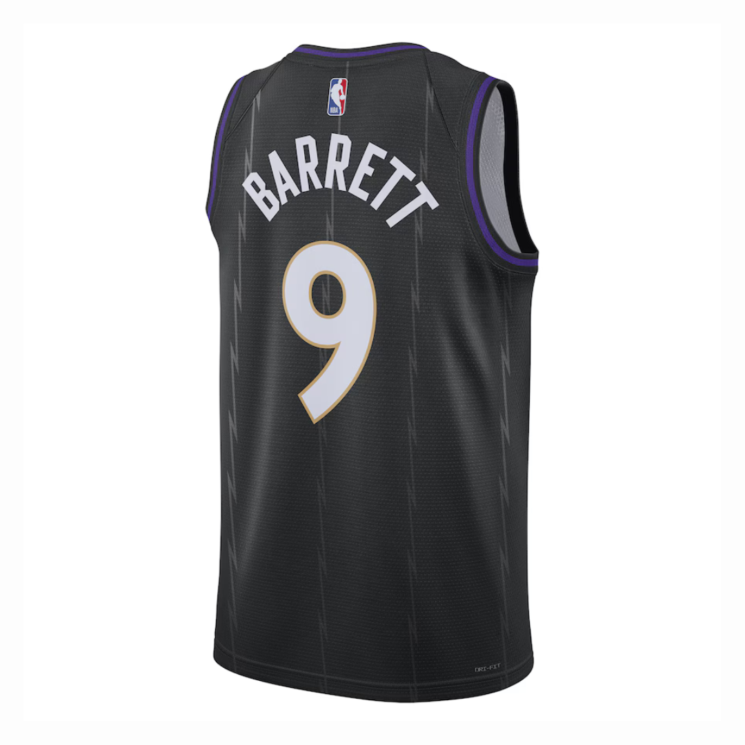 Camisa Unissex Toronto Raptors RJ Barrett Nike Black 2024/25 Swingman Jersey - City Edition