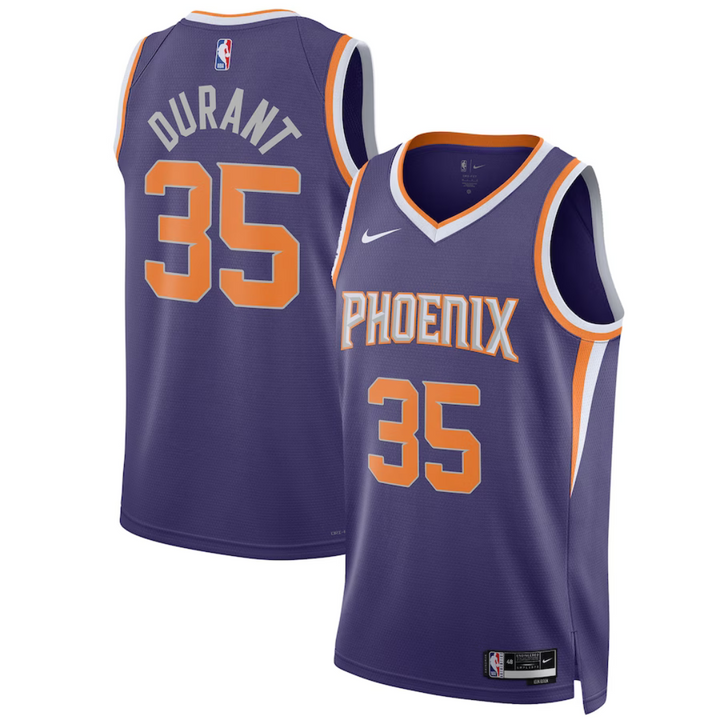 Unissex Phoenix Suns Kevin Durant Nike Purple Swingman Jersey - Icon Edition