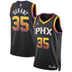 Camisa Unissex Phoenix Suns Kevin Durant Jordan Brand Black Swingman Jersey - Statement Edition