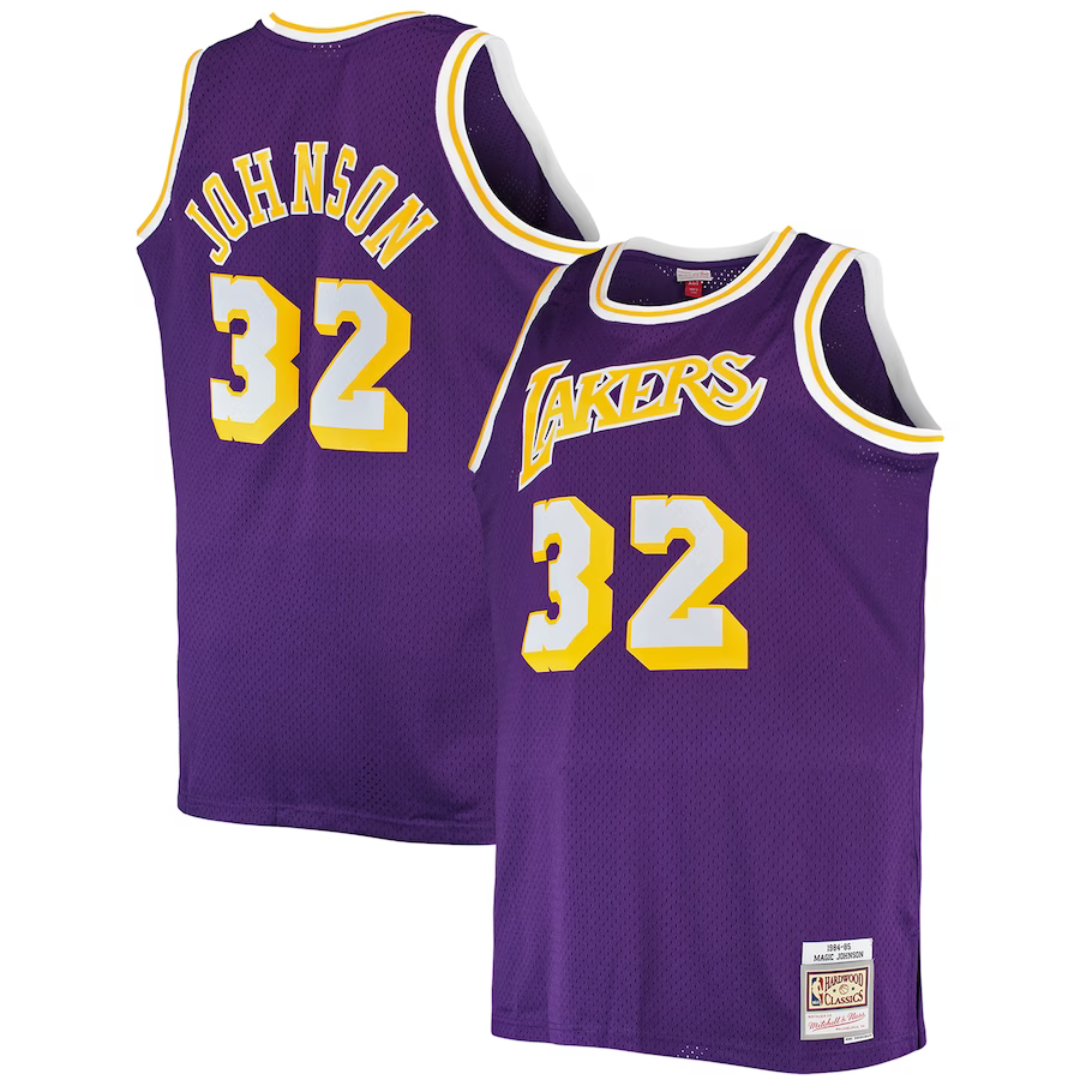 Mitchell&ness Los Angeles Lakers ユニフォーム Camisa Regata NBA Los Angeles Lakers Magic Johnson Mitchell & Ness Pur