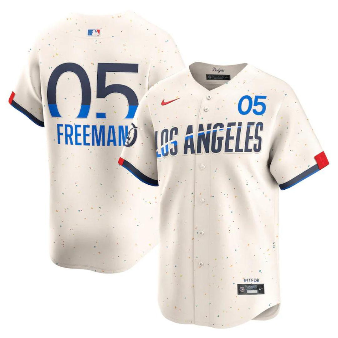 Nike Dodgers Freeman ユニフォーム Lサイズ Camisa Edição Limitada Los Angeles Dodgers Freddie Freeman Nike creme
