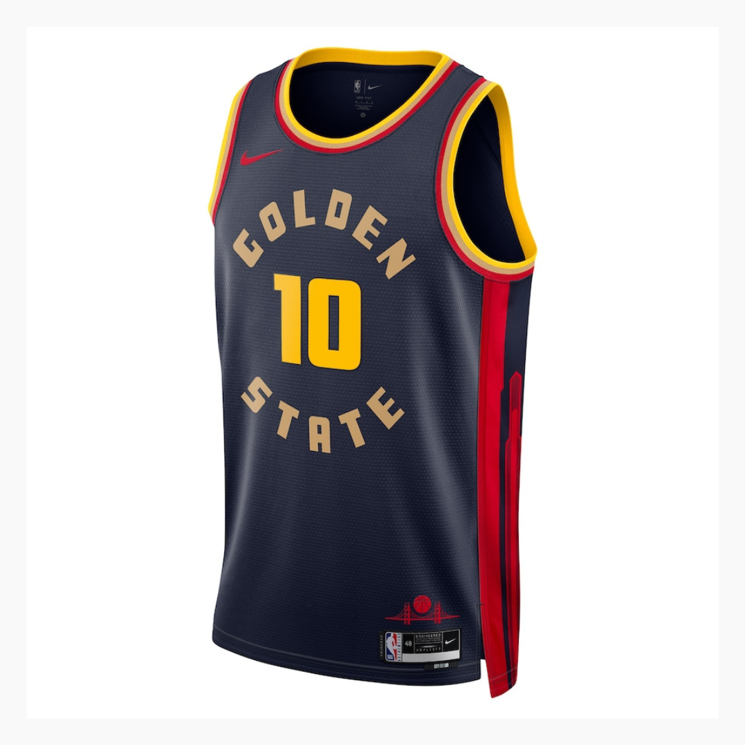 Camisa Regata NBA Unissex Swingman Nike Golden State Warriors Jimmy Butler 2024/25 azul marinho unissex - City Edition