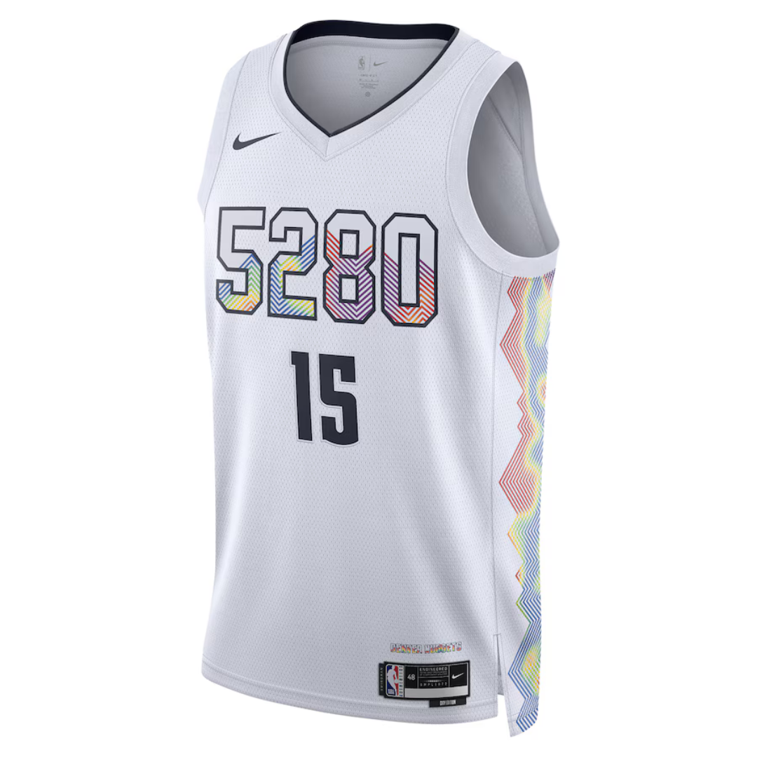 Camisa Regata NBA Unissex Camisa de jogador Swingman Nike Nikola Jokic Denver Nuggets 2024/25 - City Edition