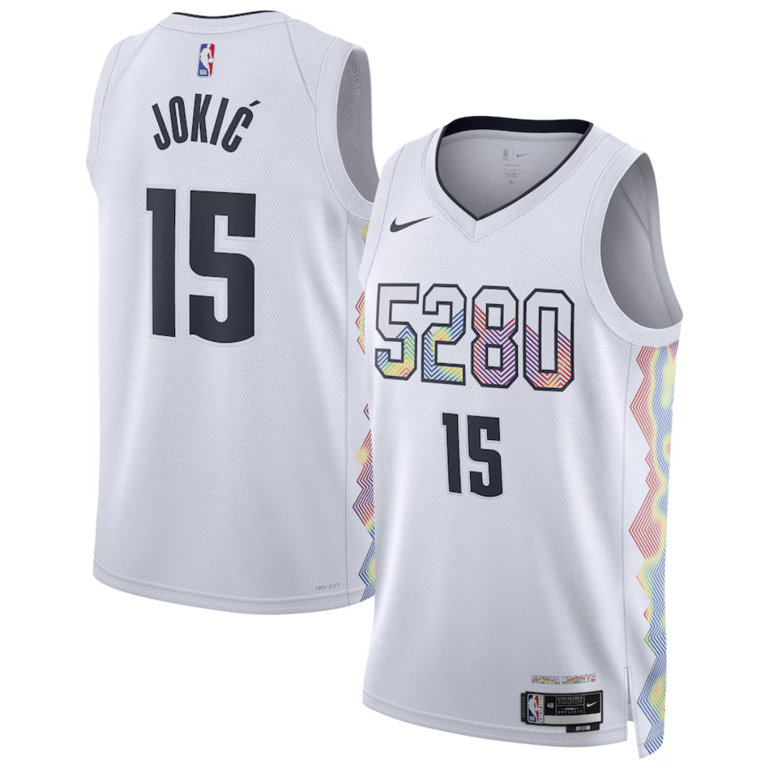 Camisa Regata NBA Unissex Camisa de jogador Swingman Nike Nikola Jokic Denver Nuggets 2024/25 - City Edition