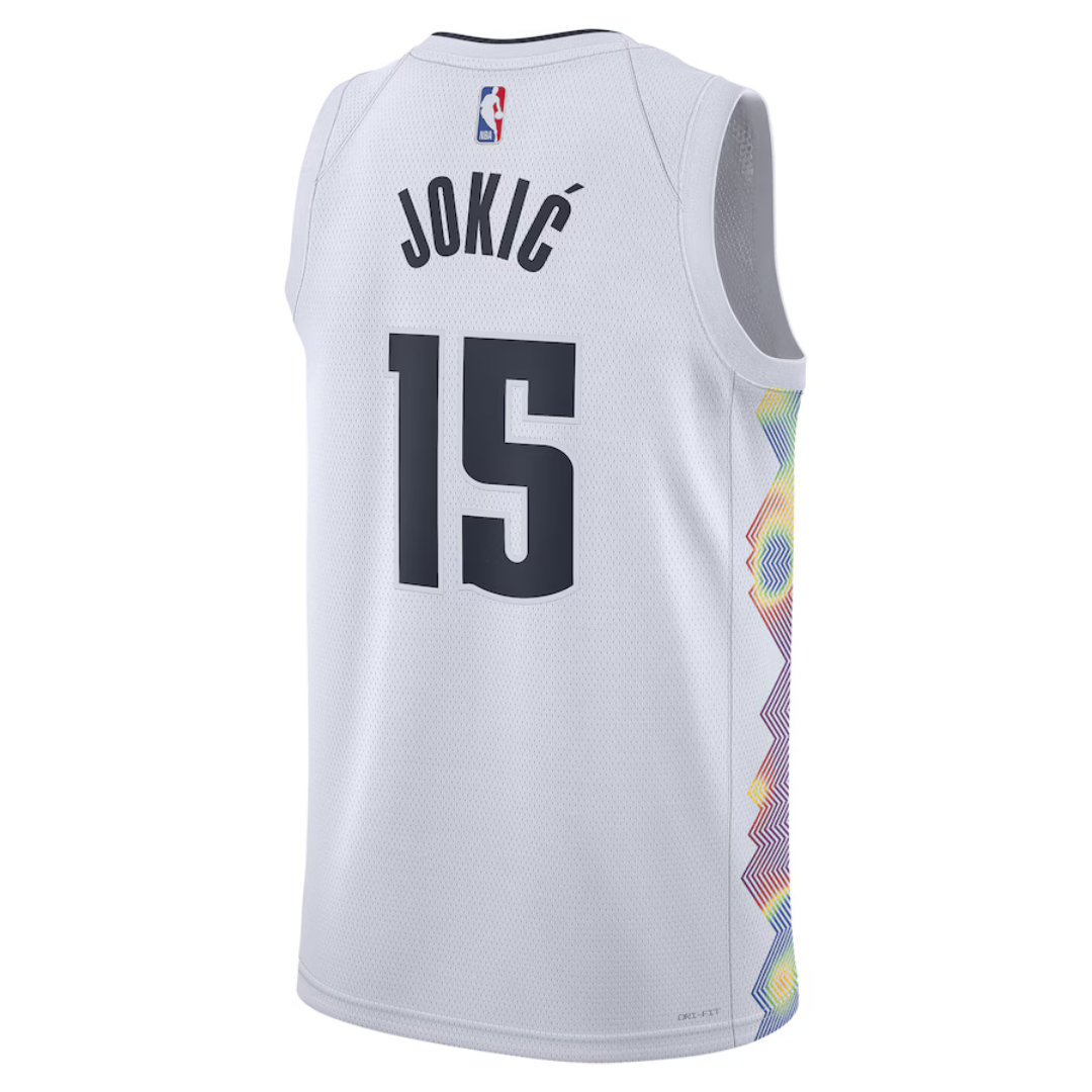 Camisa Regata NBA Unissex Camisa de jogador Swingman Nike Nikola Jokic Denver Nuggets 2024/25 - City Edition