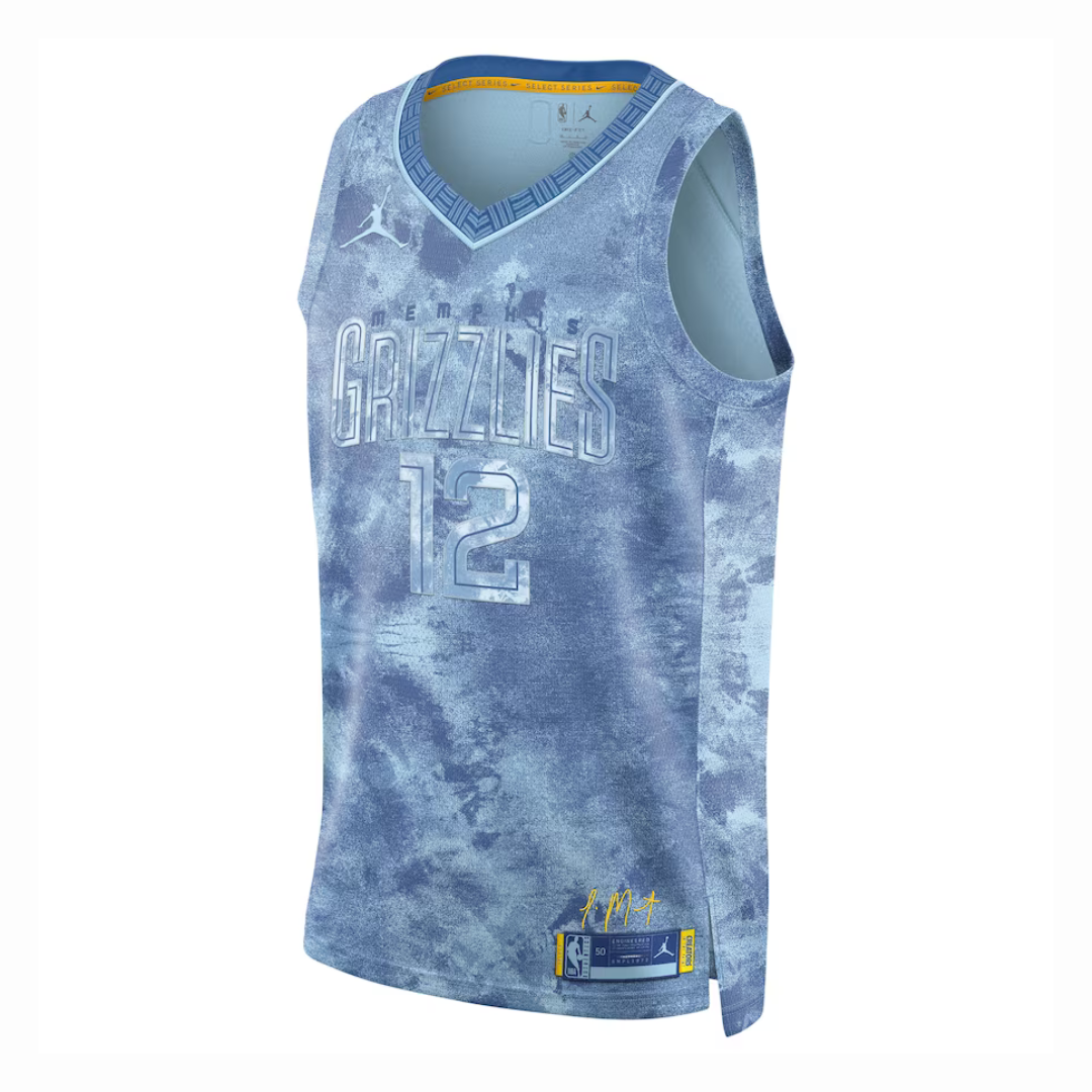 Camisa Unisex Memphis Grizzlies Ja Morant Nike Light Blue Select Series Swingman Jersey