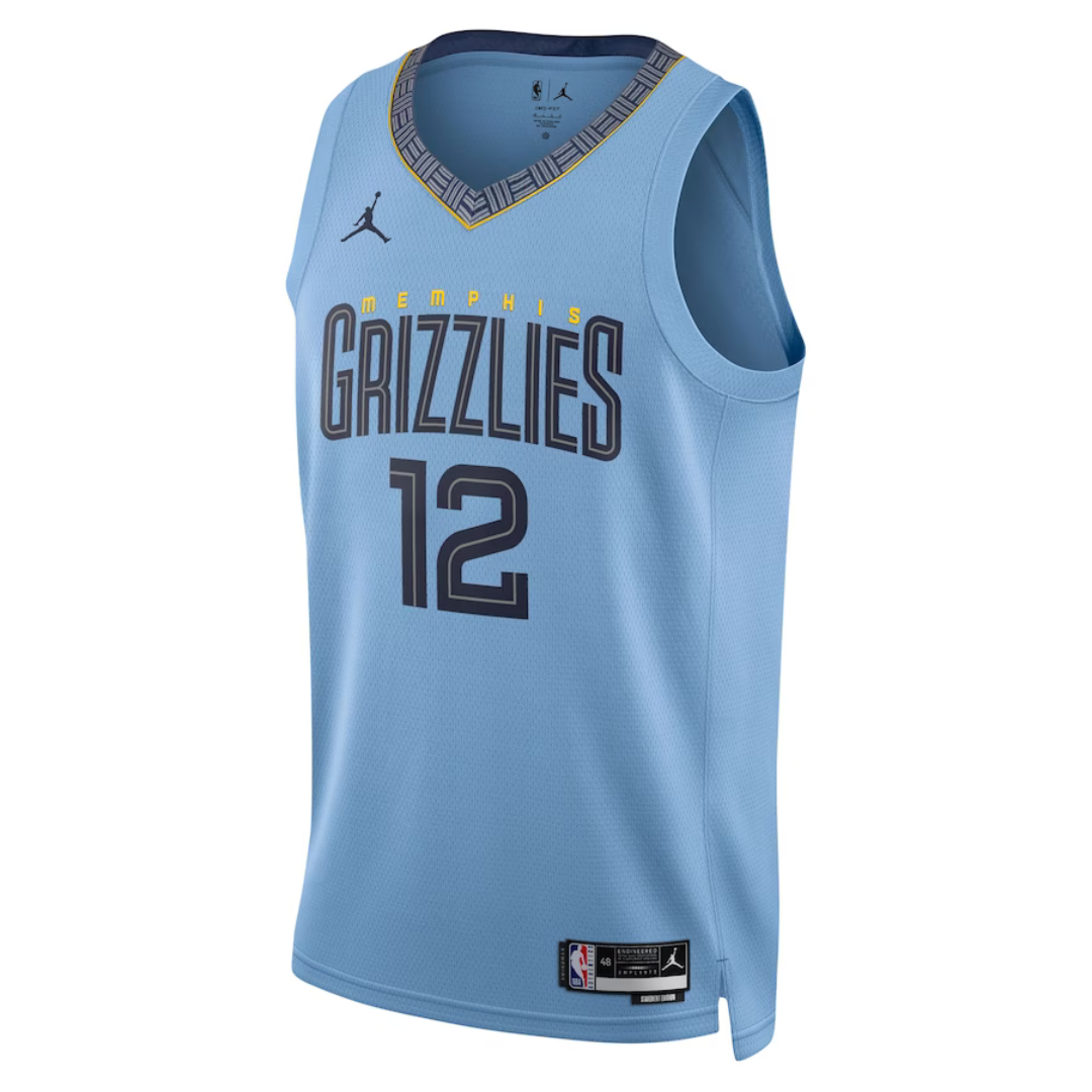 Camisa Swingman Azul Claro Memphis Grizzlies Ja Morant Jordan Brand Unissex - Edição Statement