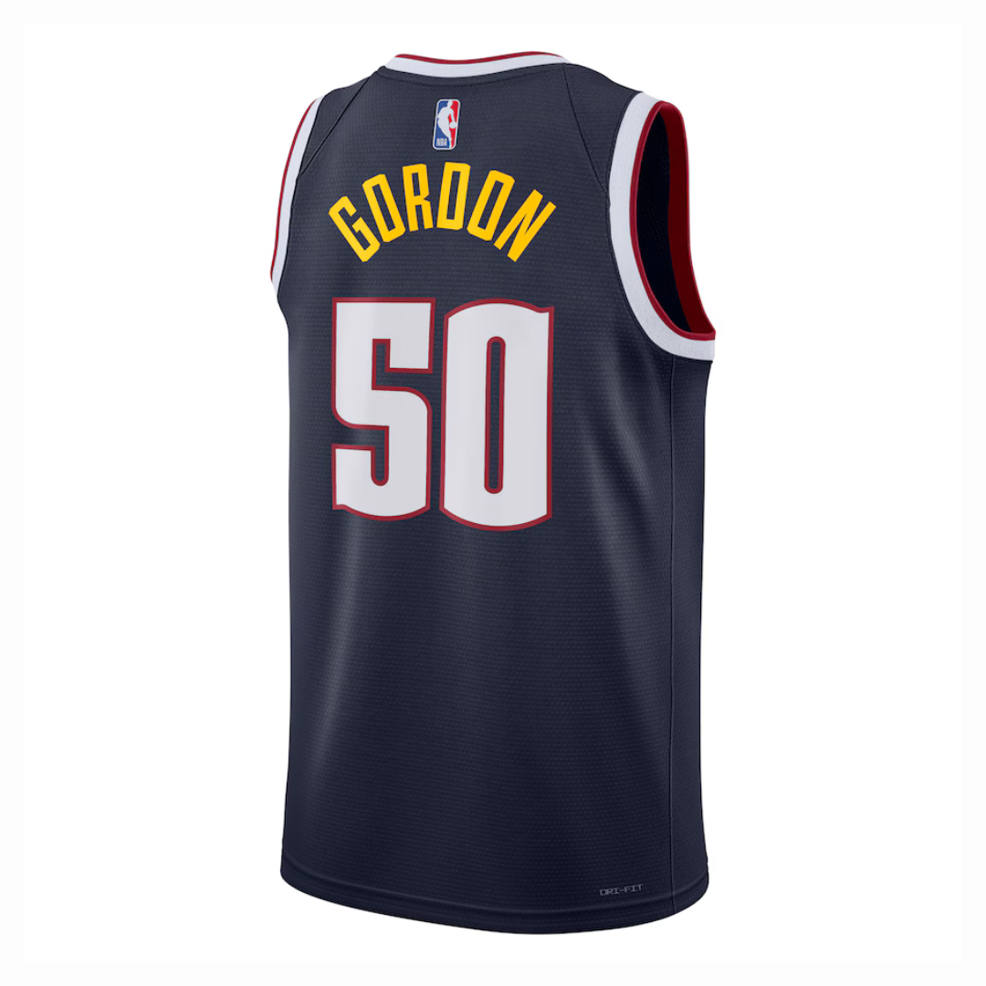 Camisa Regata NBA Unissex Denver Nuggets Aaron Gordon Nike Navy Swingman Jersey - Icon Edition