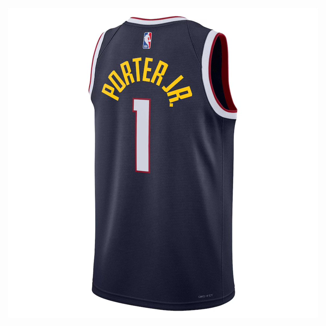 Camisa Regata NBA Unissex Denver Nuggets Michael Porter Jr. Nike Navy Swingman Jersey - Icon Edition