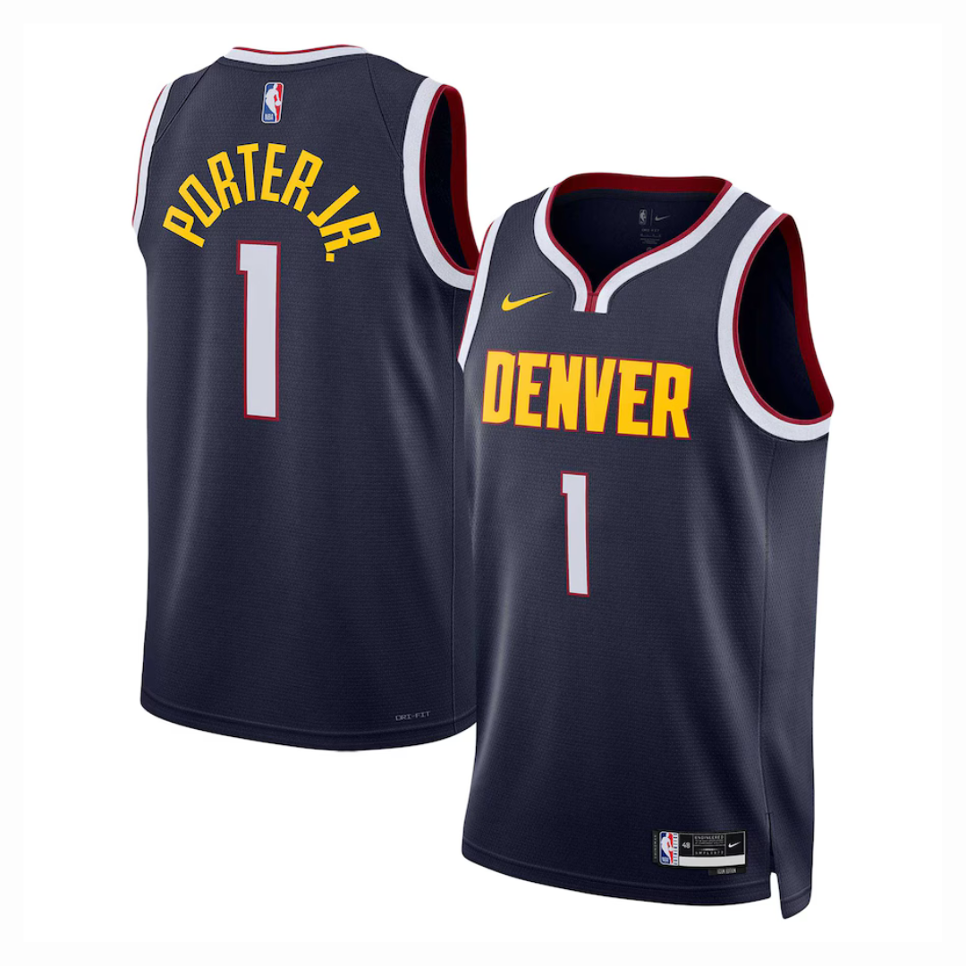 Camisa Regata NBA Unissex Denver Nuggets Michael Porter Jr. Nike Navy Swingman Jersey - Icon Edition