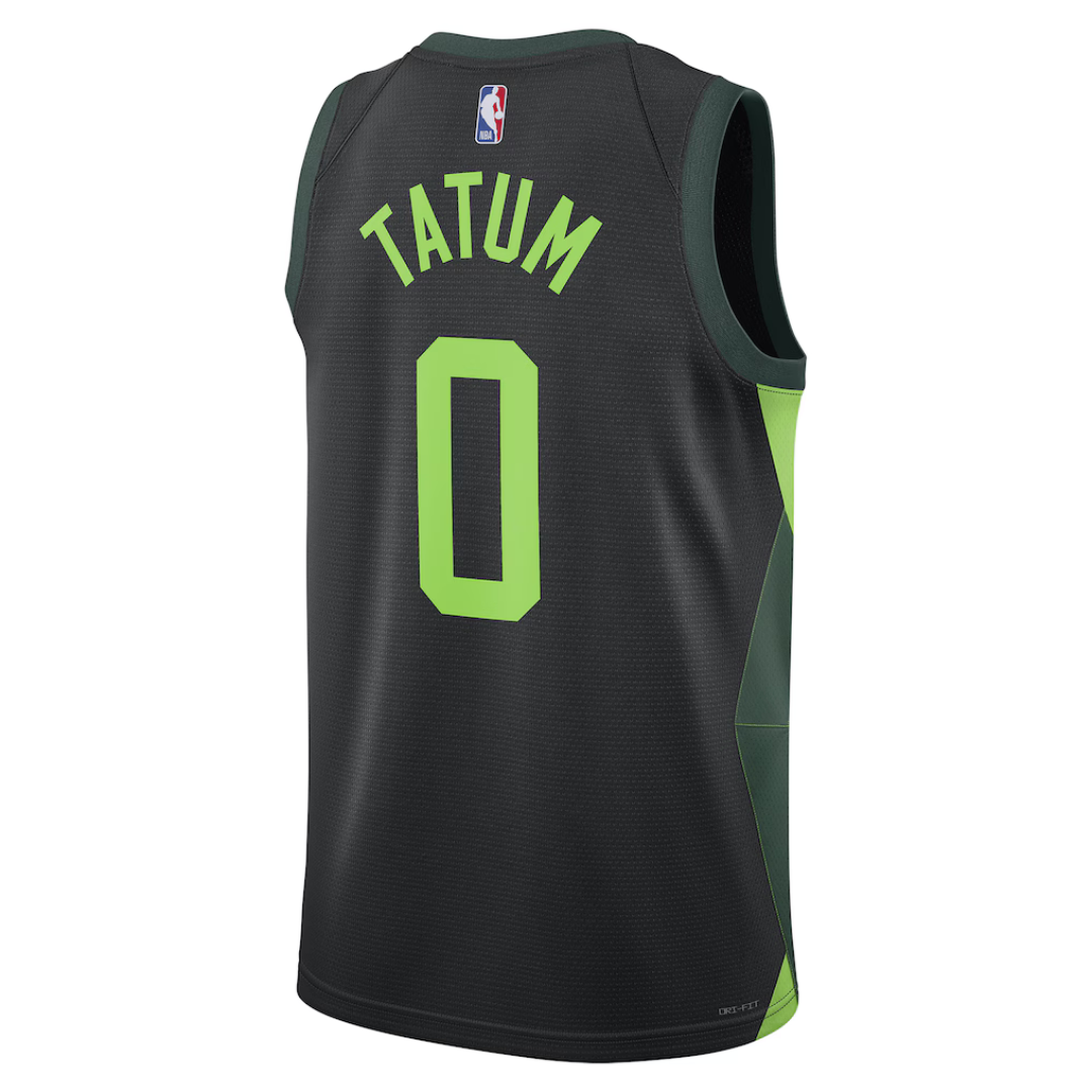 Camisa Regata NBA Unissex Swingman Nike Boston Celtics Jayson Tatum preta 2024/25 - Edição City