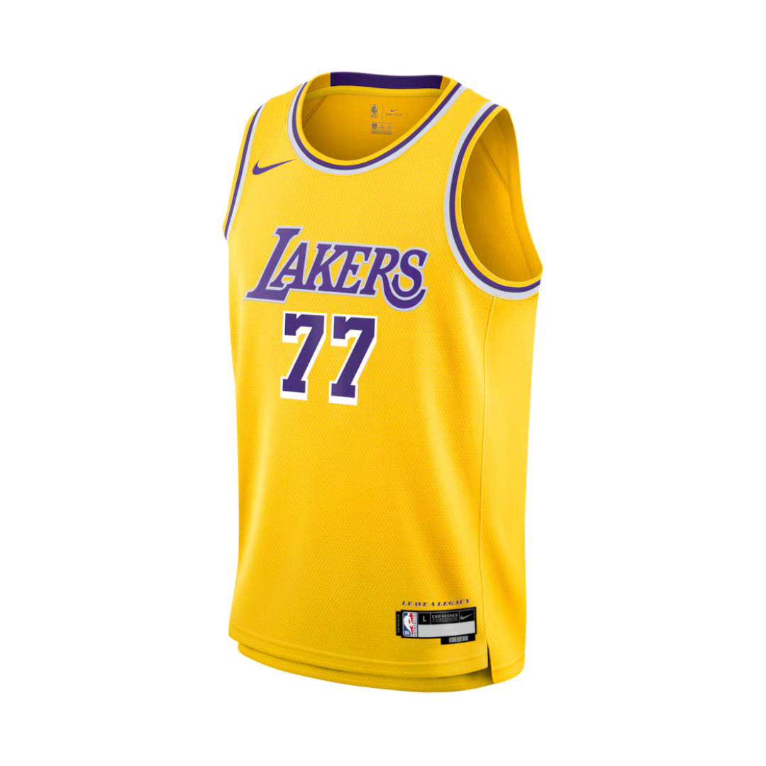 Camisa Regata NBA Swingman Nike Los Angeles Lakers Luka Dončić Nike Gold Swingman Jersey - Icon Edition