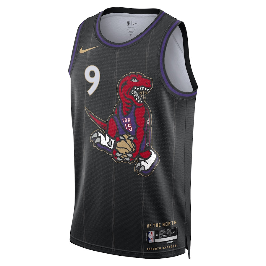 Camisa Unissex Toronto Raptors RJ Barrett Nike Black 2024/25 Swingman Jersey - City Edition