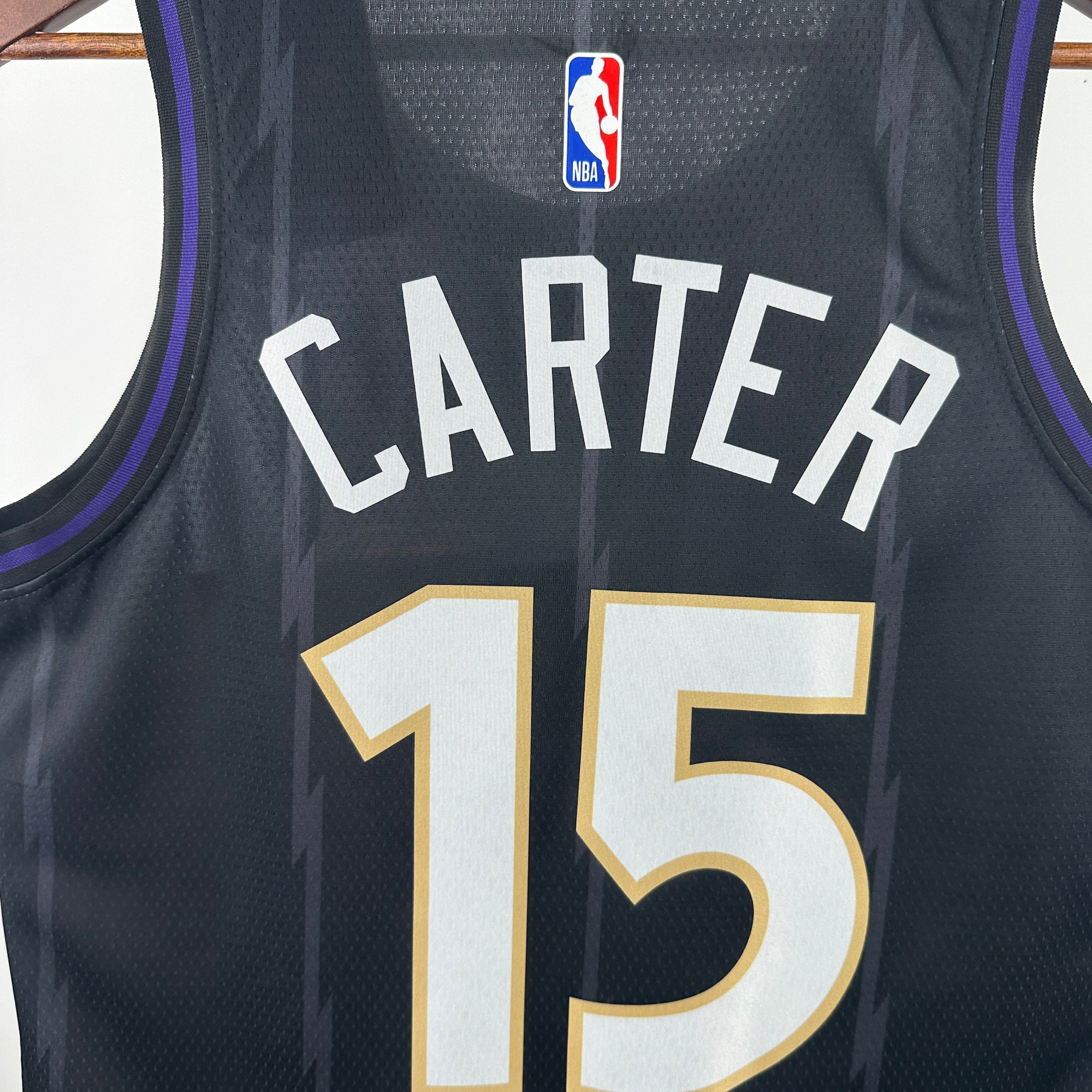 Camisa Unissex Toronto Raptors Vince Carter Nike Black 2024/25 Swingman Jersey - City Edition