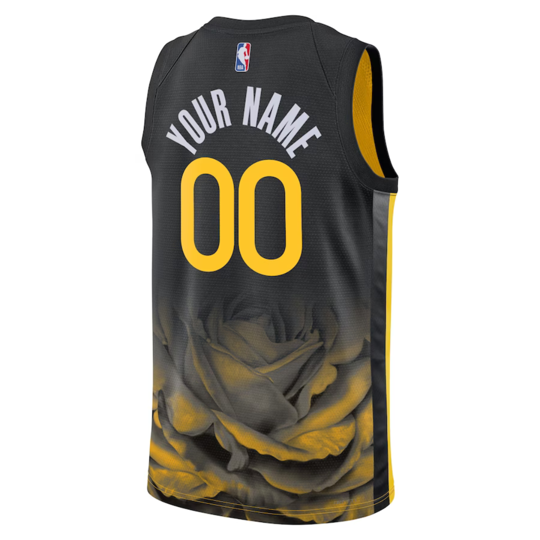 Camisa Regata NBA Unisex Golden State Warriors PERSONALIZADA Nike Black 2022/23 Swingman Jersey - City Edition