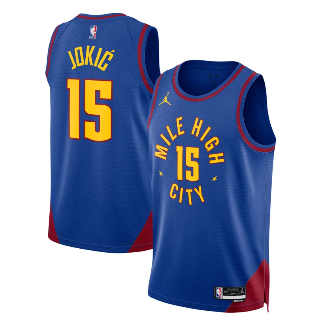 Camisa Regata NBA Unissex Denver Nuggets Jordan Brand Blue 2022/23 Nik