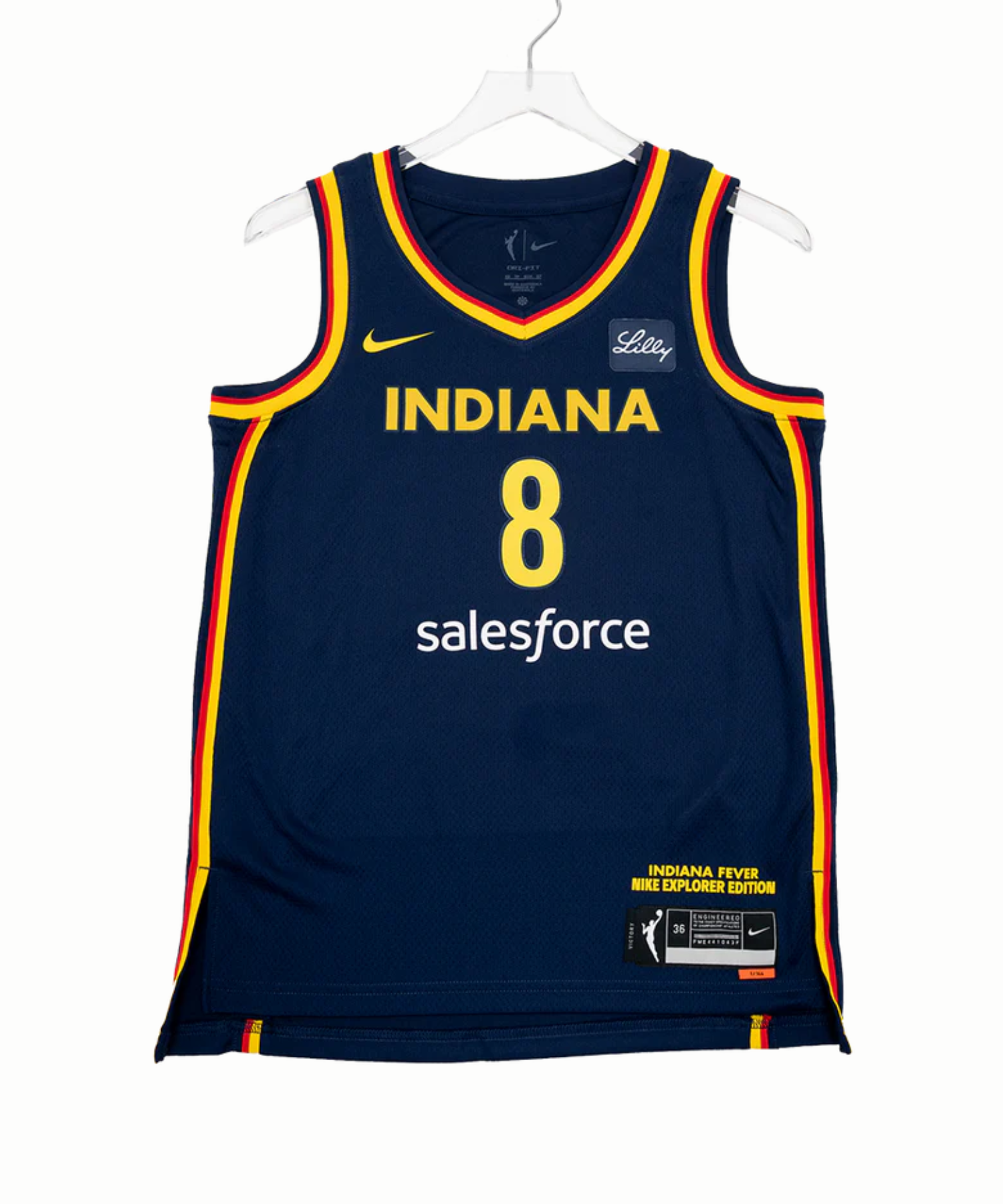 Camisa Regata WNBA Indiana Fever #8 Sophie Cunningham Explorer Swingman Jersey in Navy by Nike