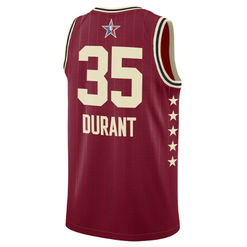 Camisa NBA All-Star Game 2024 Unissex Kevin Durant Jordan Brand Crimson Swingman