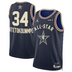 Camisa NBA All-Star Game 2024 Unissex Giannis Antetokounmpo Jordan Brand Navy Swingman