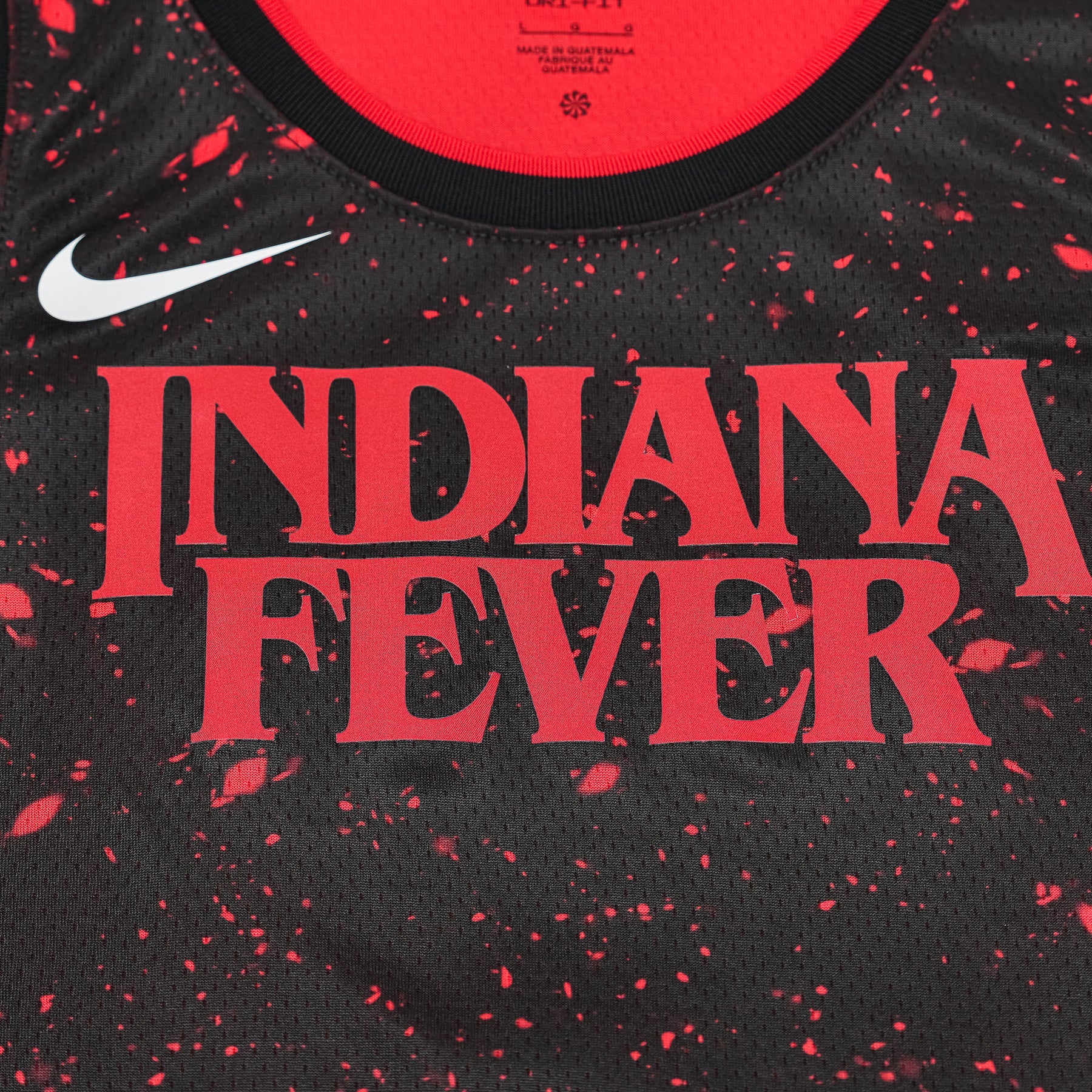 Camisa Regata WNBA Indiana Fever Indiana Fever #22 Caitlin Clark Stranger Things Rebel Swingman Black Nike