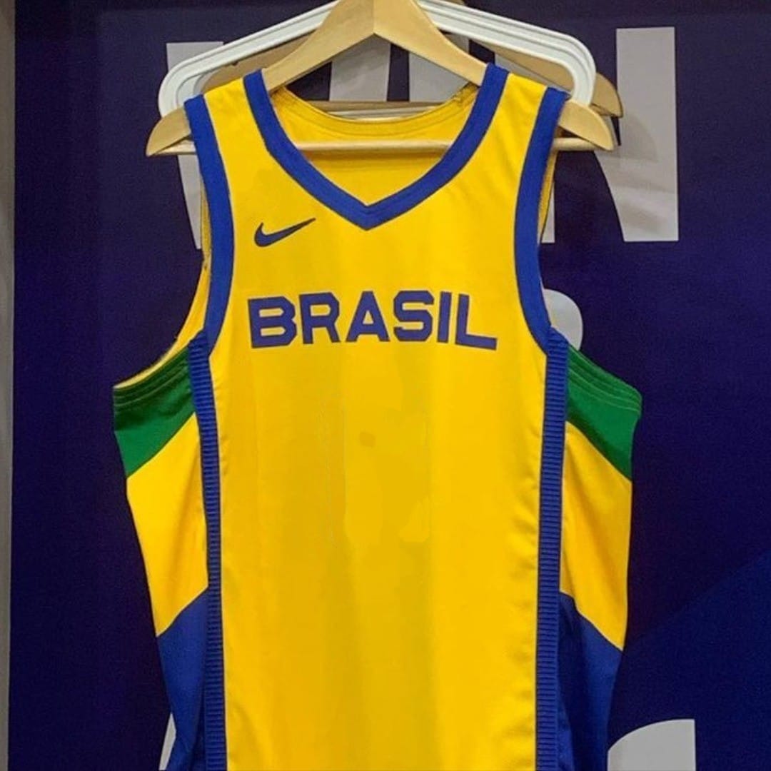 Camisa Regata Seleção Brasil Basquete Unissex PERSONALIZADA