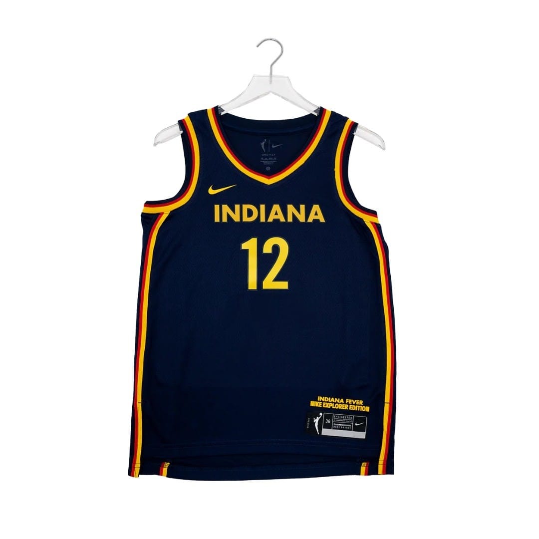 Camisa Regata WNBA Indiana Fever #12 Damiris Dantas Explorer Swingman Jersey in Navy by Nike