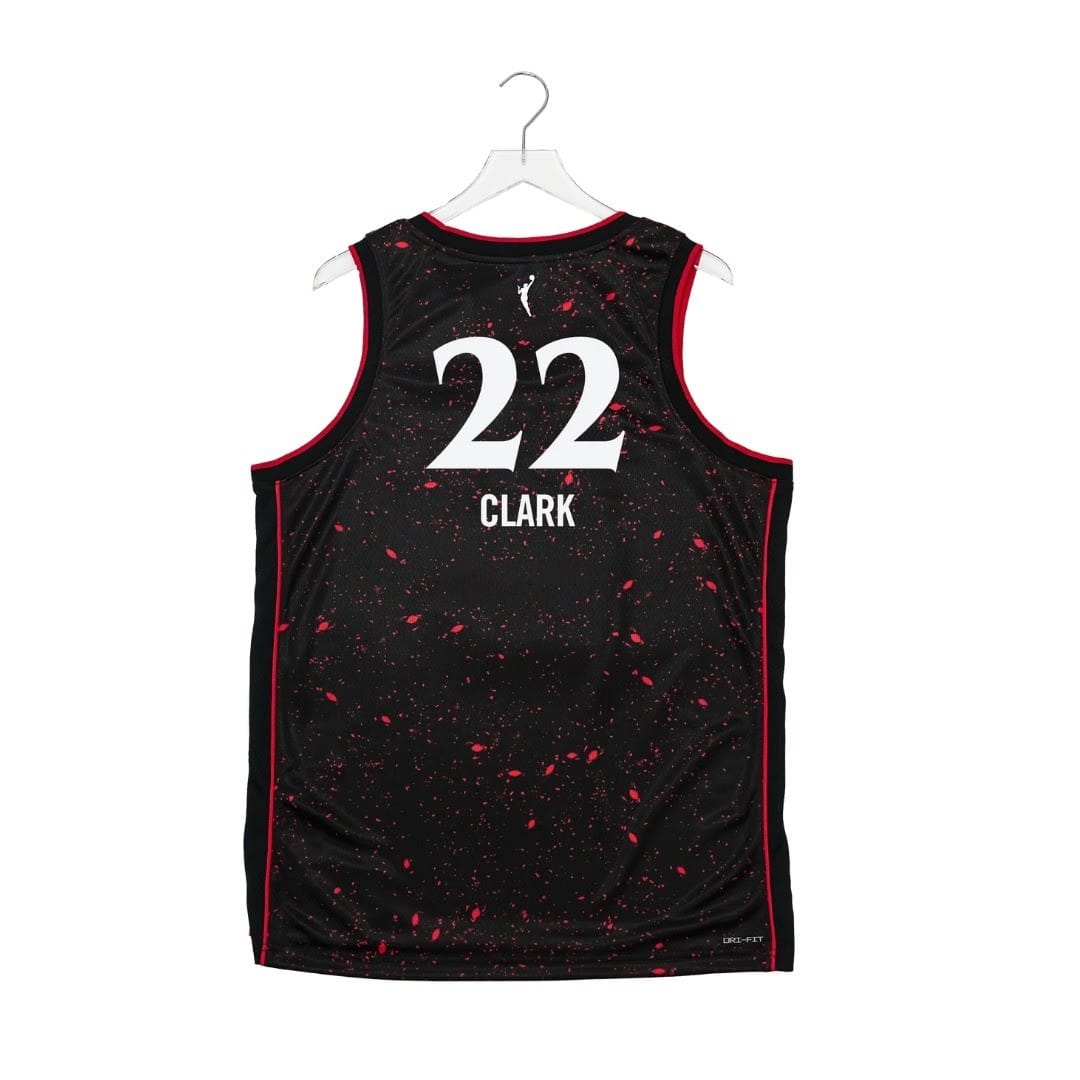 Camisa Regata WNBA Indiana Fever Indiana Fever #22 Caitlin Clark Stranger Things Rebel Swingman Black Nike
