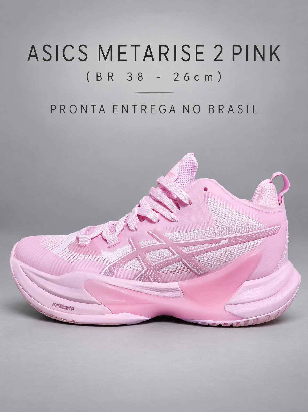Asics Metarise 2 Pink - BR 38 - 26 cm - Pronta Entrega