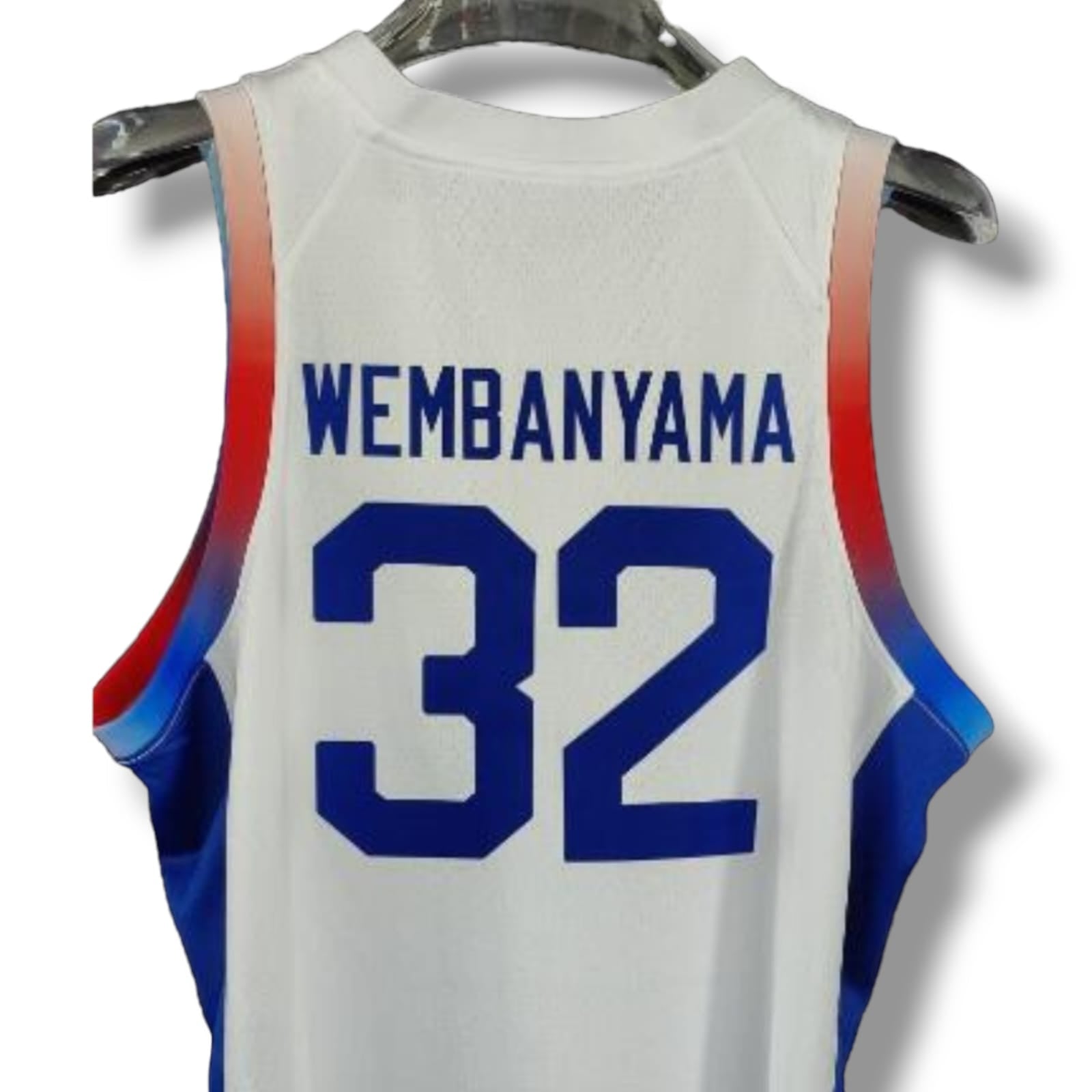 Camisa Swingman Regata Nike Seleção França Basquete 2024 Olimpíadas Unissex Victor Wembanyama #32