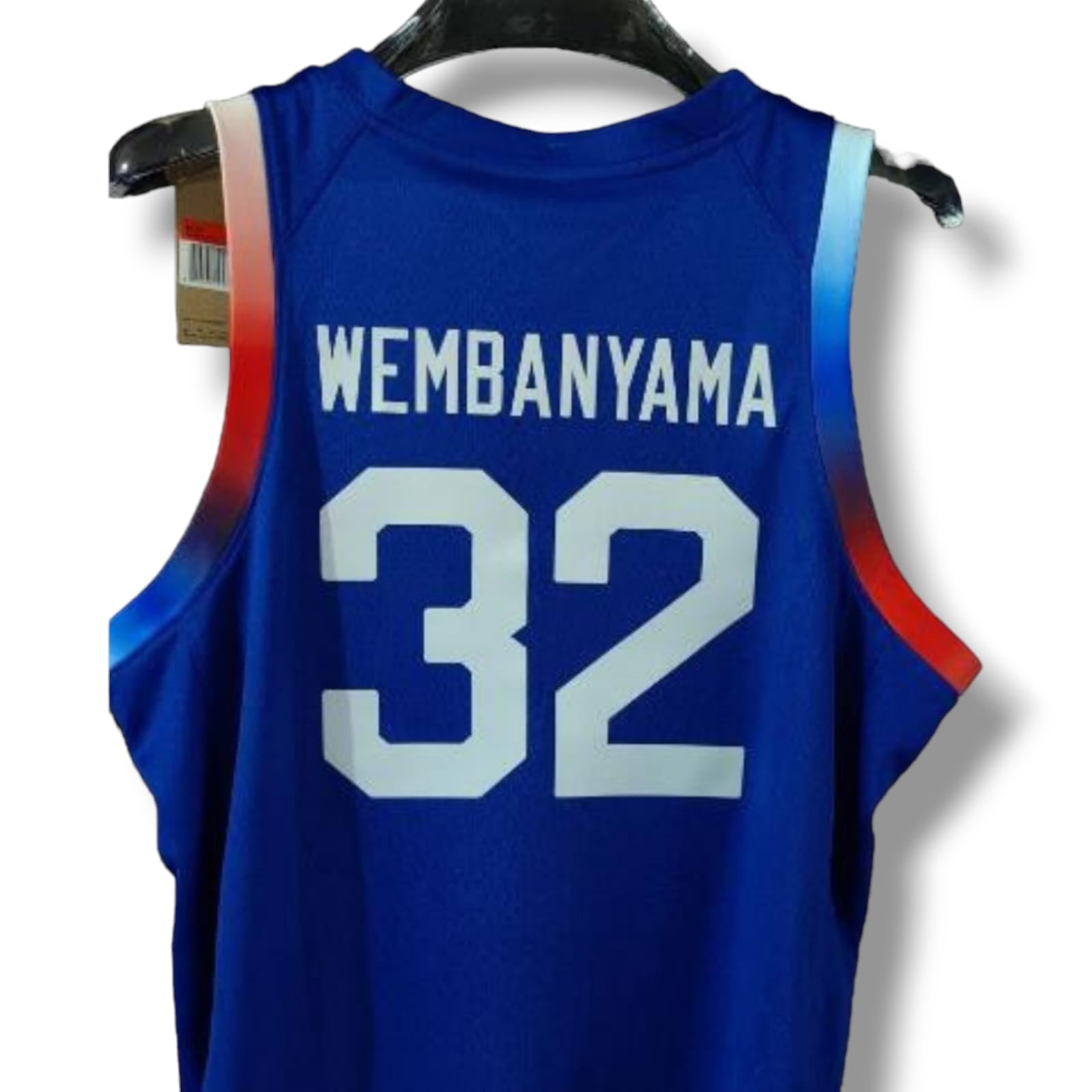 Camisa Swingman Regata Nike Seleção França Basquete 2024 Olimpíadas Unissex Victor Wembanyama #32