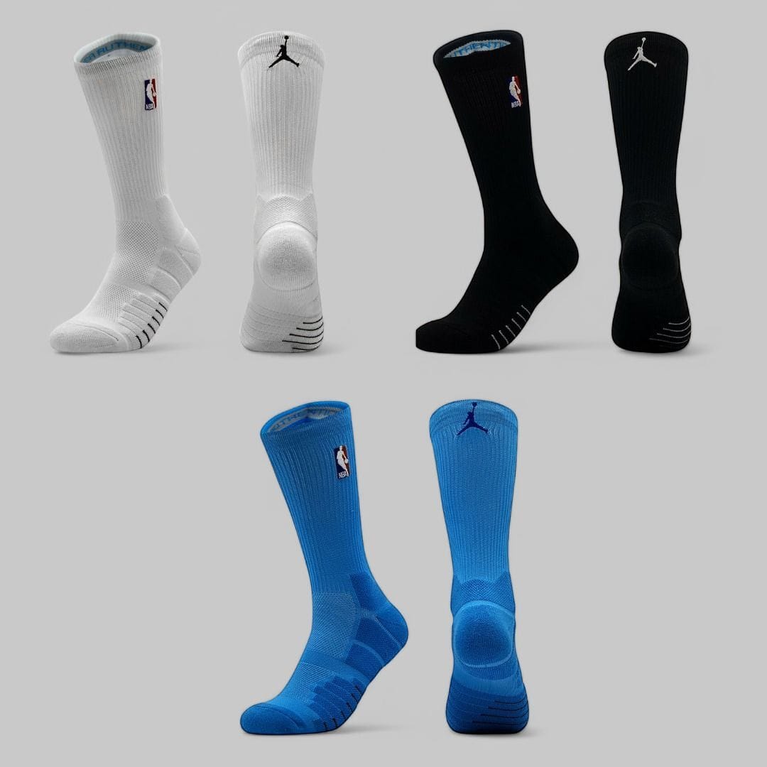 9 Pares Meias Nike de Compressão Elite NBA Jumpman