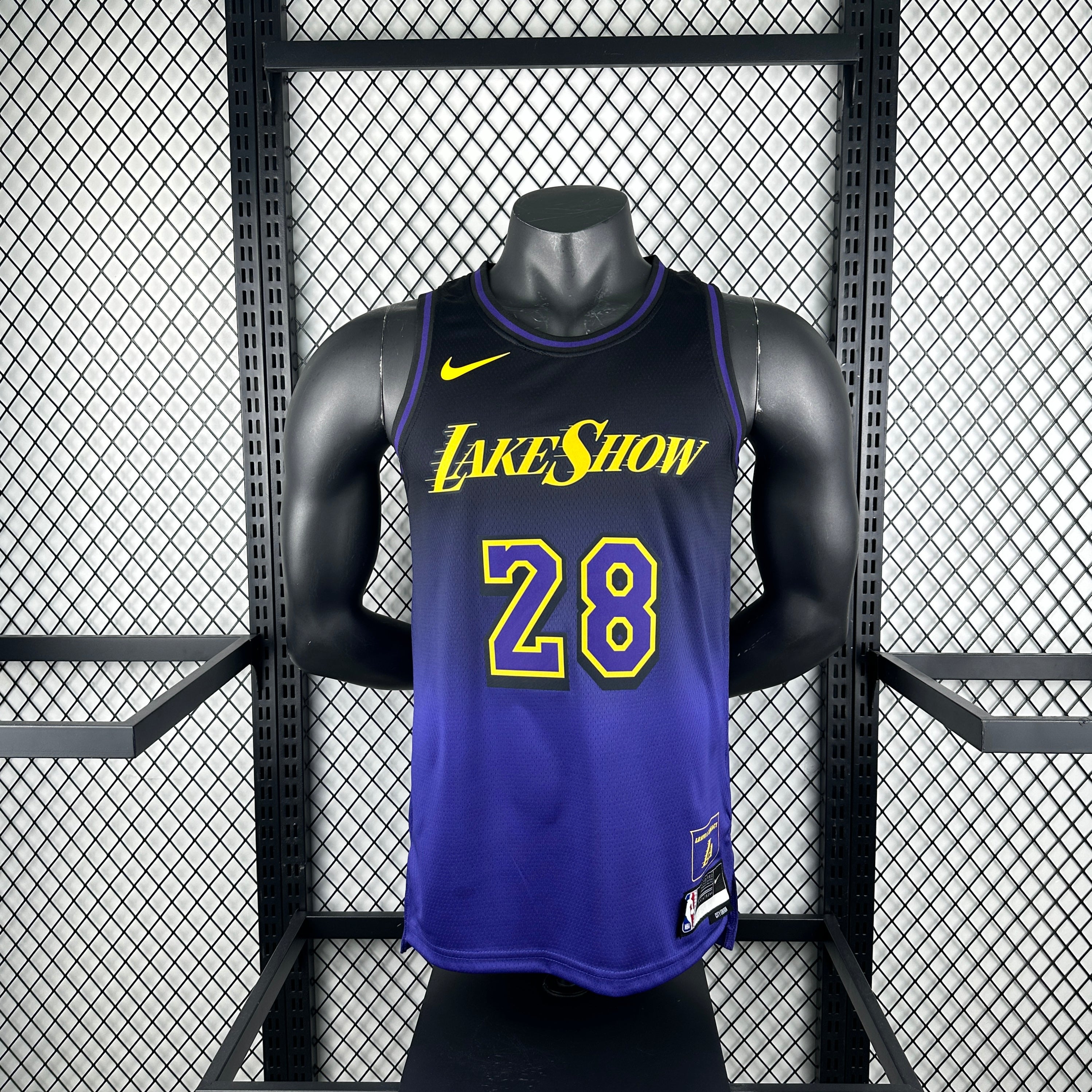 Camisa Regata NBA Swingman Nike Rui Hachimura do Los Angeles Lakers Unissex 2024/25 roxa - City Edition