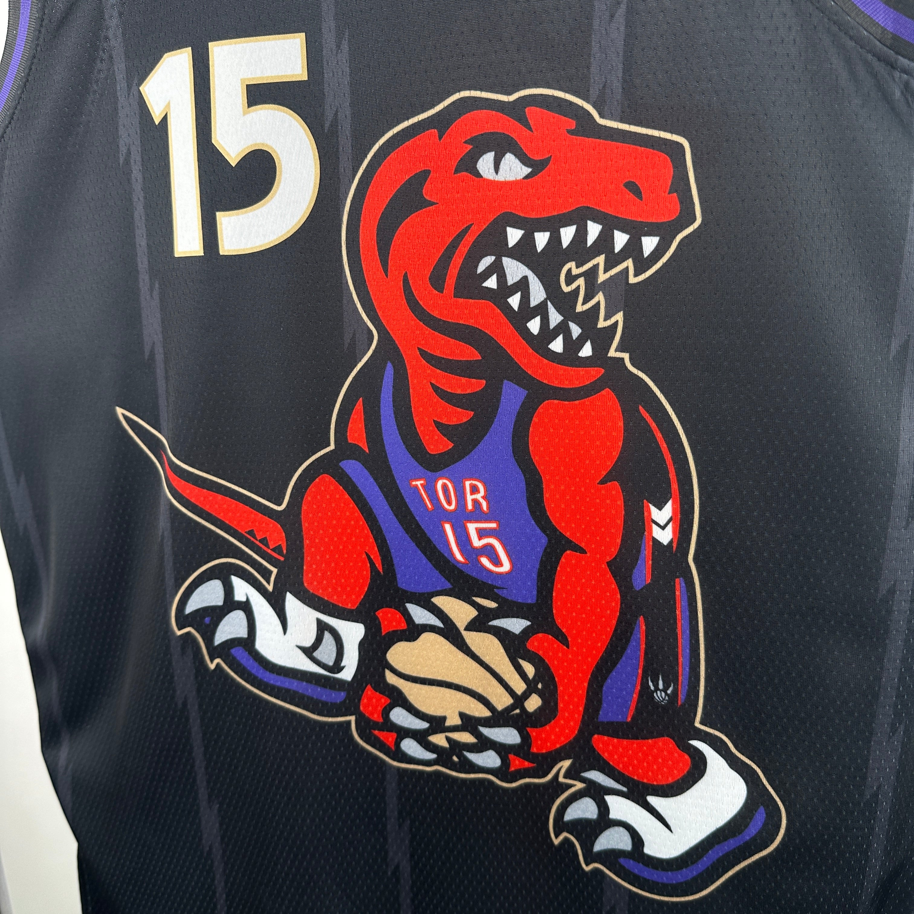 Camisa Unissex Toronto Raptors Vince Carter Nike Black 2024/25 Swingman Jersey - City Edition