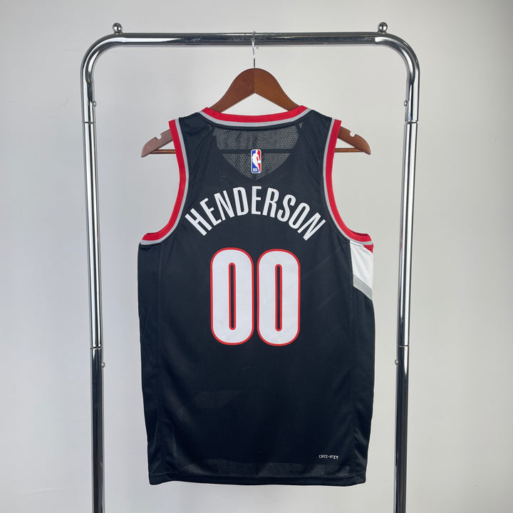 Camisa Regata Swingman Jersey - Icon Edition Unissex Portland Trail Blazers Scoot Henderson Nike Black 2023 NBA Draft