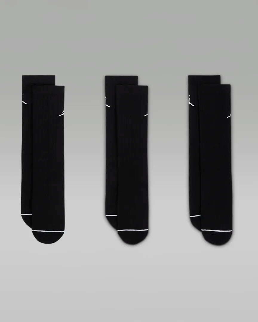 9 Pares Meias Jordan Jumpman Crew Unissex Basketball