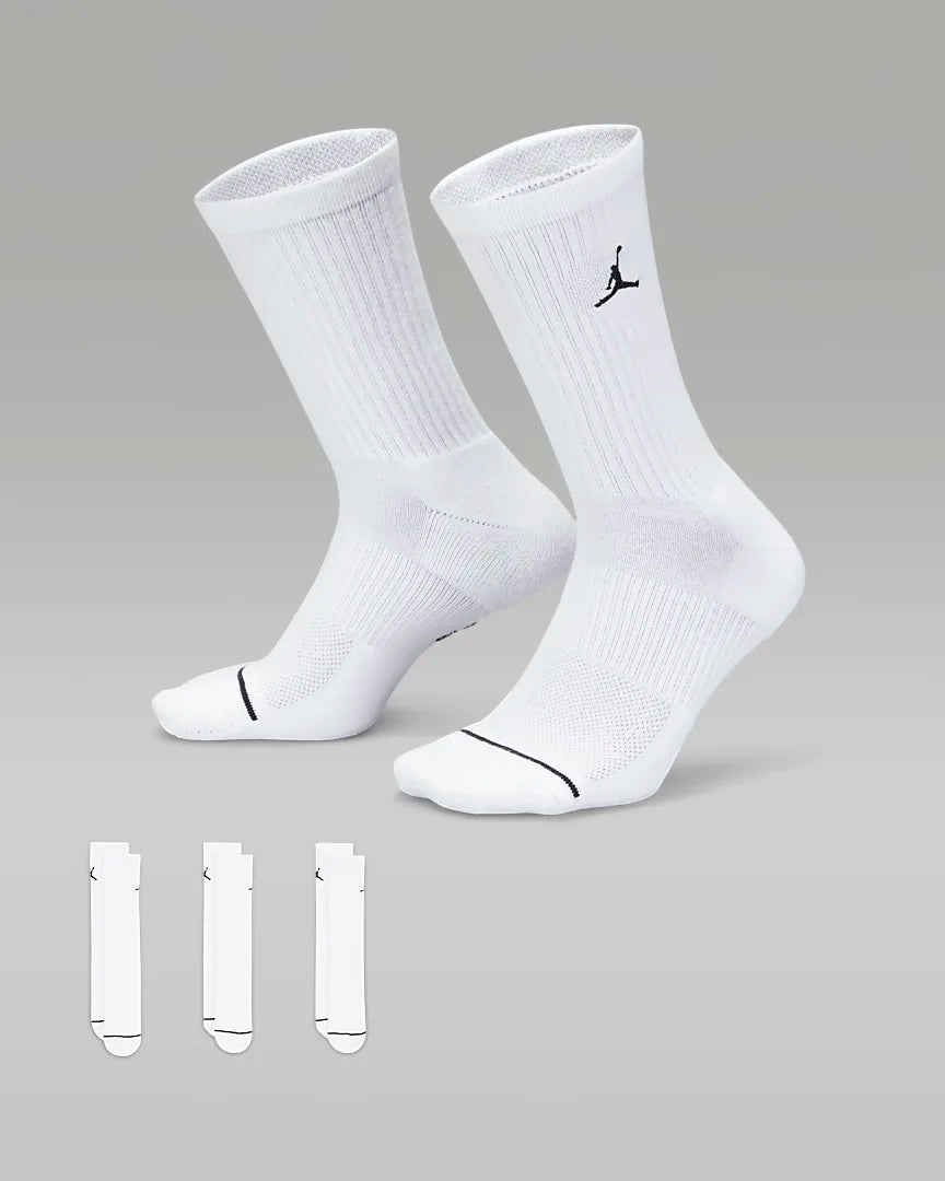 9 Pares Meias Jordan Jumpman Crew Unissex Basketball