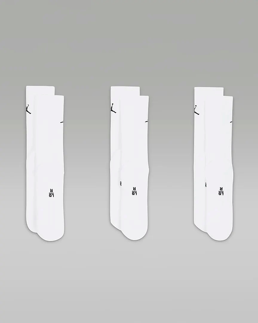 9 Pares Meias Jordan Jumpman Crew Unissex Basketball