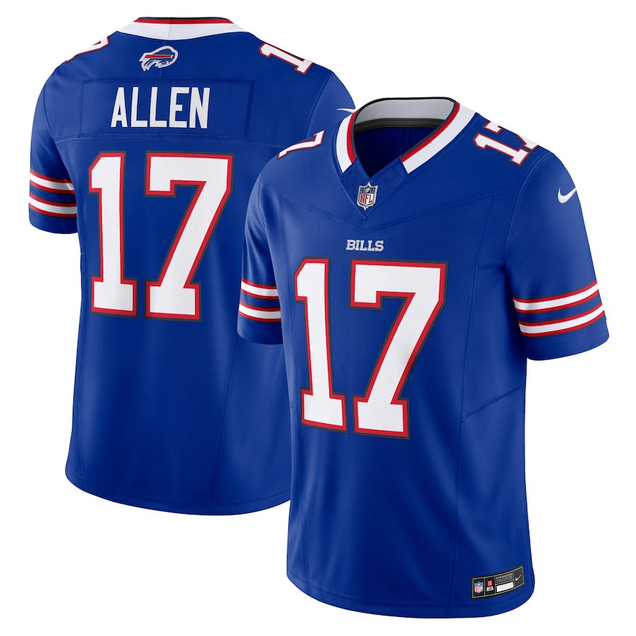 BUFFALO BILLSバッファロビッルス replica フットボールシャツ Camisa Masculina Buffalo Bills Josh Allen Nike Royal Vapor FUSE Limite
