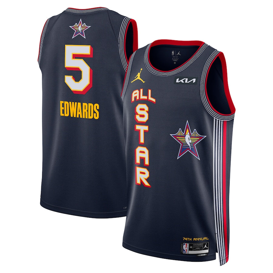 Camisa Regata NBA Unissex Anthony Edwards Jordan Brand Navy 2025 NBA All-Star Game Swingman