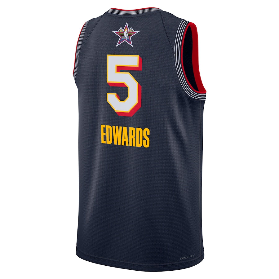 Camisa Regata NBA Unissex Anthony Edwards Jordan Brand Navy 2025 NBA All-Star Game Swingman