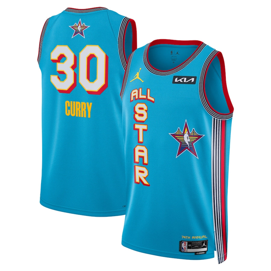 Camisa Regata NBA Unissex Stephen Curry Jordan Brand Light Blue 2025 NBA All-Star Game Swingman