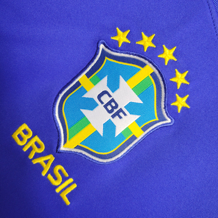 Camisa Nike Brasil II 2022/23 Torcedor Masculina Manga Longa Estampa Onça Pintada