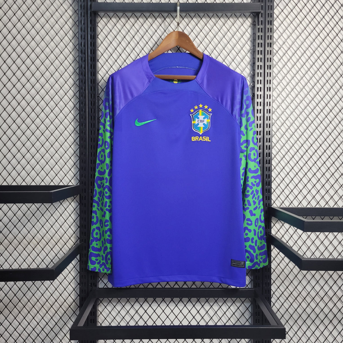 Camisa Nike Brasil II 2022/23 Torcedor Masculina Manga Longa Estampa O –  Loja Sportness
