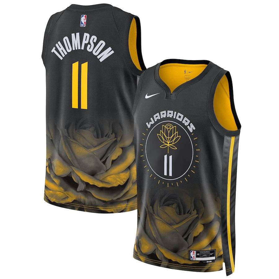 NIKE NBA WARRIORS クレイ トンプソン Camisa NBA Unissex Golden State Warriors Klay Thompson Nike Black 2022