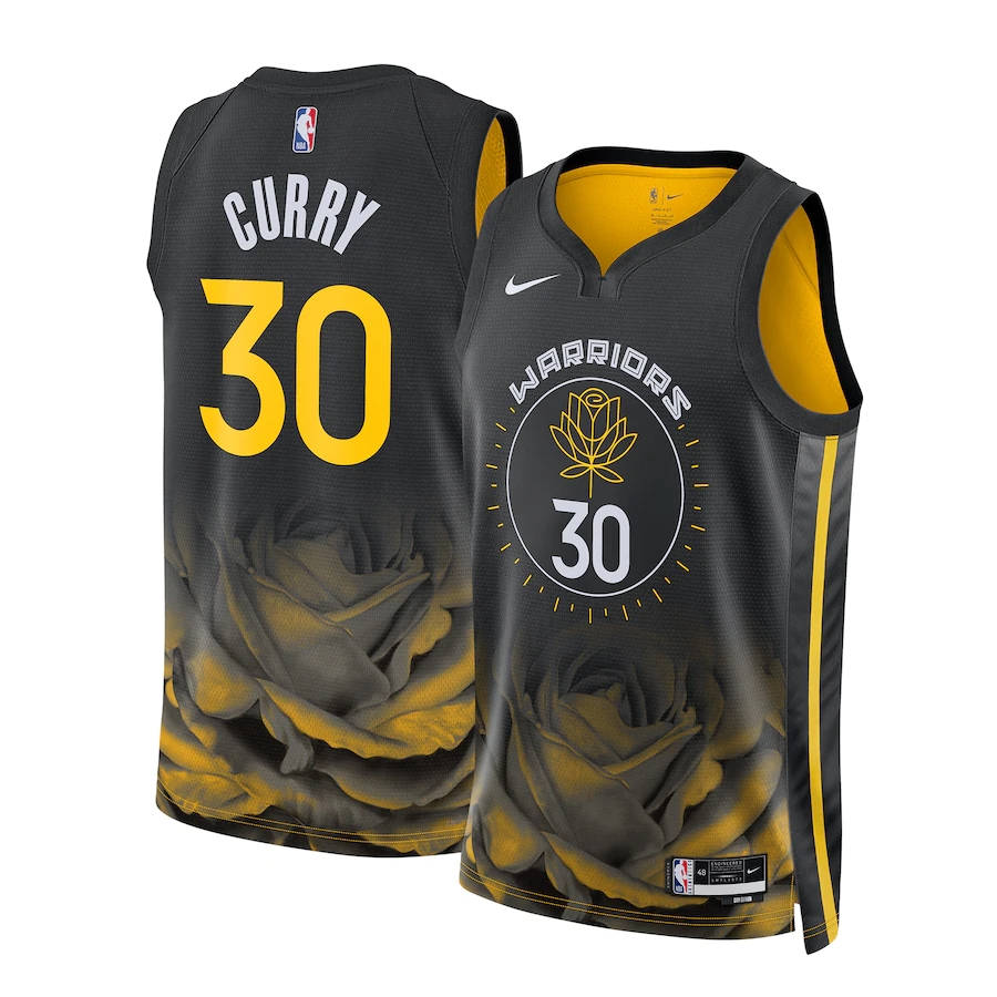 ウェア NBA golden state curry Camisa NBA Unissex Golden State Warriors Stephen Curry Nike Black 2022