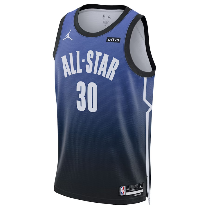 Camisa masculina Stephen Curry Jordan Brand Blue 2023 NBA All-Star Game Swingman