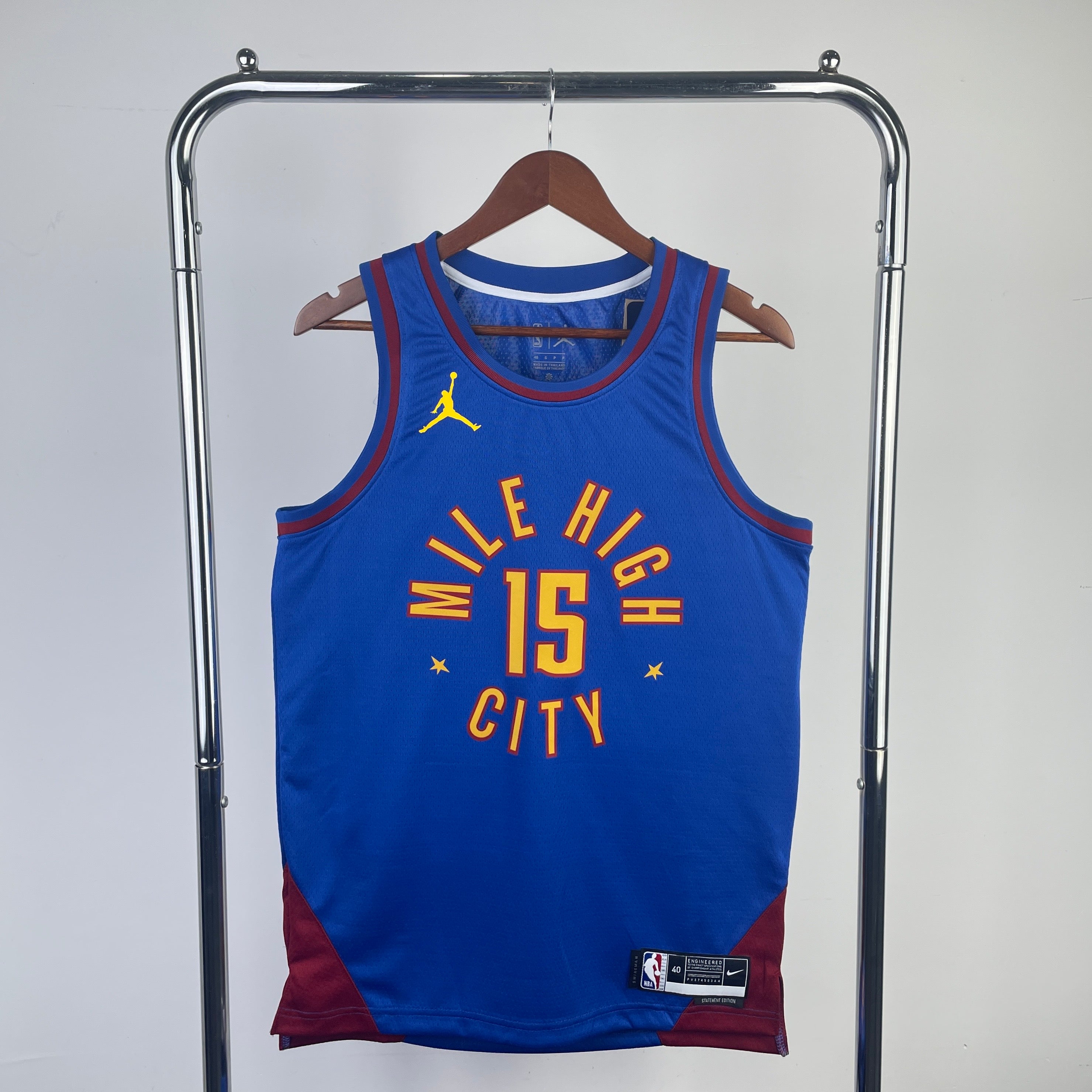 Camisa Regata NBA Unissex Denver Nuggets Jordan Brand Blue 2022/23 Nik