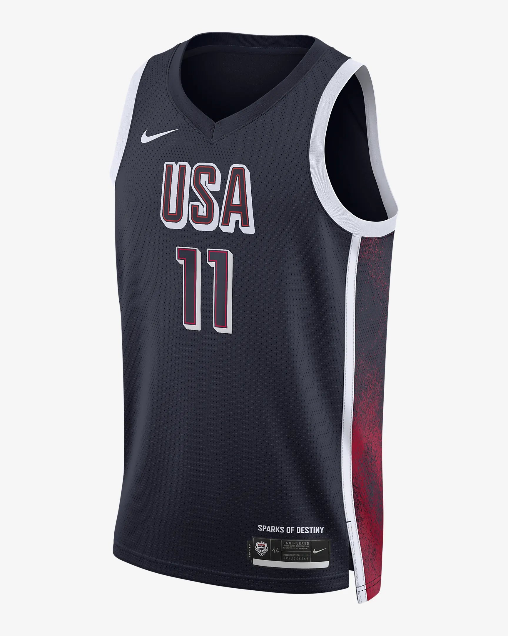 Camisa Regata USA Dream Team 2024 Olimpíadas  Unissex Joel Embiid #11