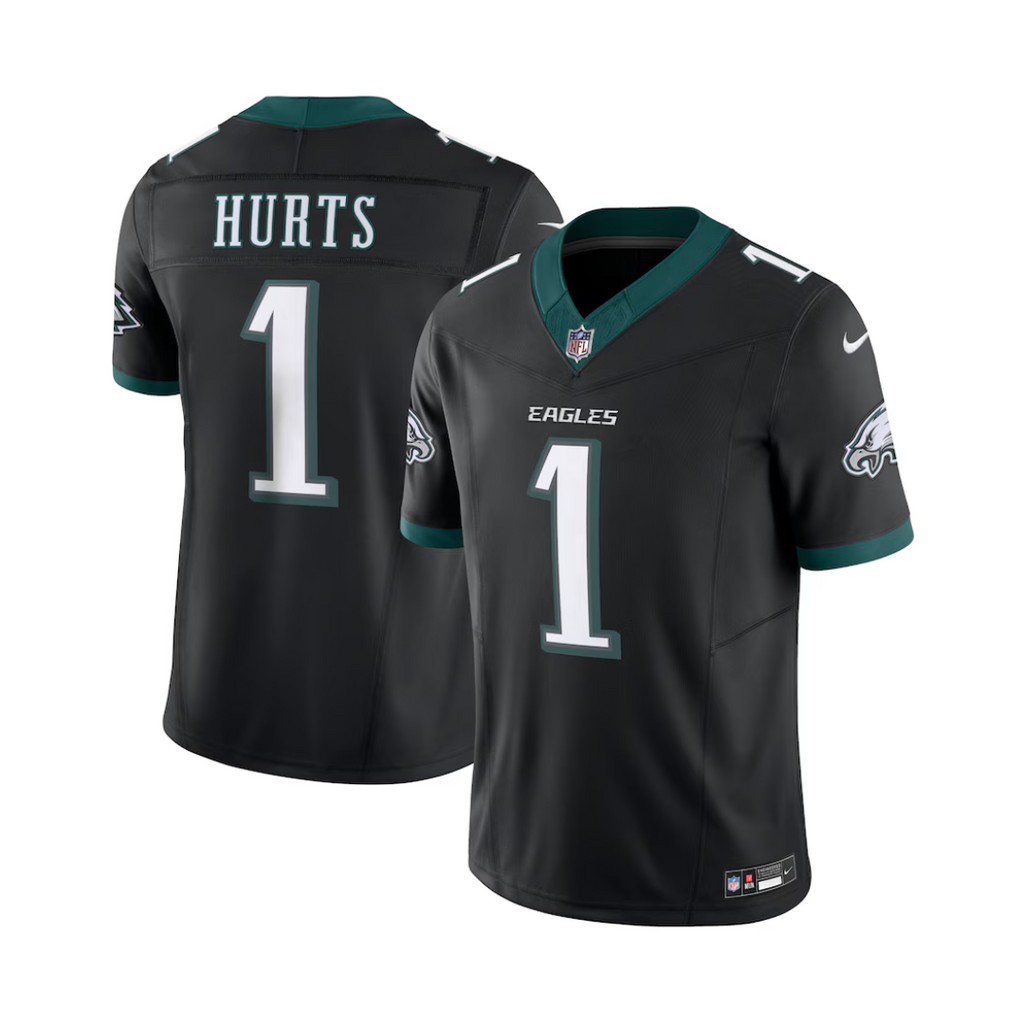 Camisa NFL Philadelphia Eagles Jalen Hurts Nike Preta Alternate Vapor