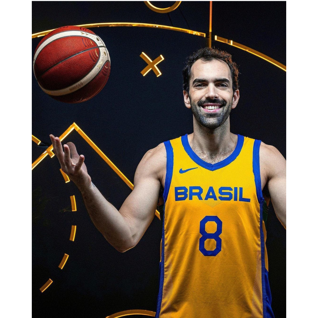 Camisa Regata Seleção Brasil Basquete 2023 Unissex BENITE #8
